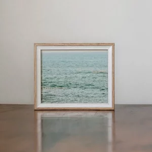 Cuadro marino con flores naturales