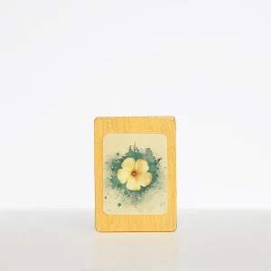 Imán flor acuarela