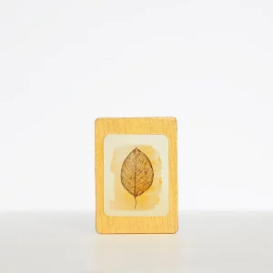 Imán hoja otoño amarilla